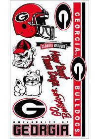 Georgia Bulldogs UGA NCAA Temporary Tattoos (10 Tattoos)