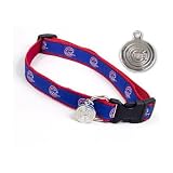 : Chicago Cubs Dog Collar ID Tag Size Medium/Large