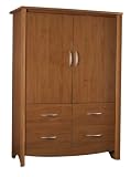 Armoire With 4 Drawers In Ark Alder Finish By Ameriwood Furniture