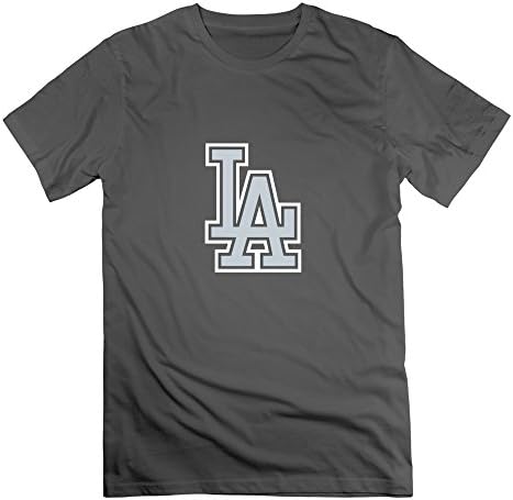 Crew-Neck Los Angeles Dodgers Mlb Logo Tshirts For Mens XL DeepHeather