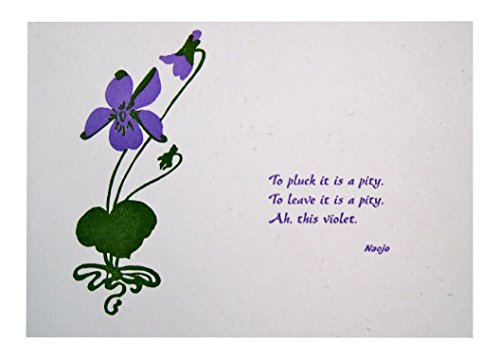 Haiku Letterpress Notecards - Handprinted in Maine