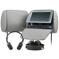 Auto C1035M (Beige/schwarz) 2x 9" Kopfst�tzen digital Monitor mit DVD Player (UVP EUR 265,00,Super Sonderangebot-9.4% %)