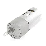 uxcell DCギヤードモータ 12VDC 80RPM 金属 電子部品 電圧源 1個入り