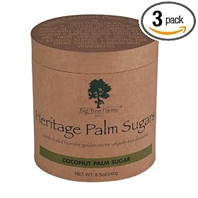Big Tree Farms Heritage Coconut Palm Sugar, 8.5-Ounce Boxes (Pack of 3)