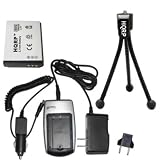 HQRP Battery and Battery Charger for Canon NB-5L CB-2LX Powershot SD890 IS, SD900, SD950 IS, SD970 IS, SD990 IS, SX200 IS, SX210 IS, SX230 HS plus HQRP Mini Tripod