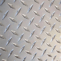 Aluminum 3003-H32 Diamond Tread Plate, 1/16" Thick, 24" Width, 36" Length