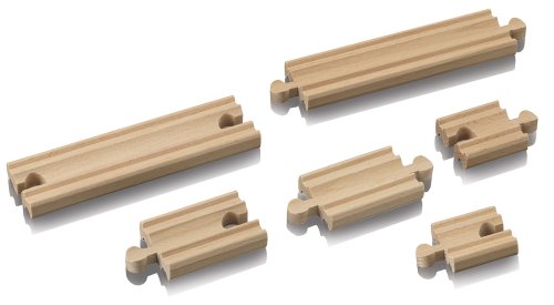 Eichhorn  100004975 - Holz-Bahn Ausgleichsschienen-Set, 6-teilig
