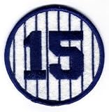 New York Yankees Thurman Munson Retired Number 15 Patch - 3" Round