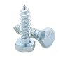 Zinc Plated Steel Lag Bolt, Hex Head, 1/4", 3" Length (Pack of 25)