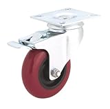 Steelex D2610 4-Inch 275-Pound Swivel Double Lock Polyurethane Plate Caster