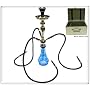 Blue 22" 3 Hose Hookah Glass Base Huka + Briefcase
