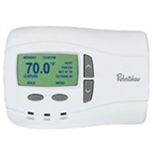 Robert Shaw 9820i Robertshaw Thermostat Feautres Bilingual Display in Spanish or English