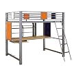 Teen Trend Full Loft Study Bunk 80-1/4" x 58" x 72-1/2"H