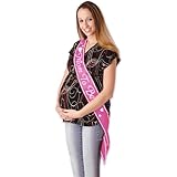 Beistle 60525-P Mom to be Satin Sash, 33-Inch by 4-Inch