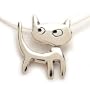 Catitude Sterling Silver Charm Necklace