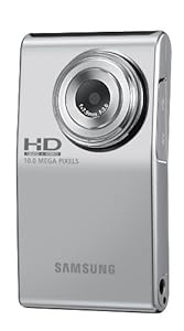 Samsung HMX-U10 Ultra-Compact Full-HD Camcorder with 10 MP Still (Silver)