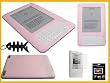 Value Combo- Pink Silicone Case for Amazon Kindle 2 (2nd Generation) Ebook Reader +LCD Screen Protector+ Free Fishbone Style Keychain