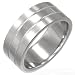 Men's Stainless Steel Matt/Polished Ring 8mm