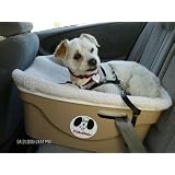 FidoRido Pet Car Seat, One-Seater Holds Dogs Up to 30 Lbs., Tan