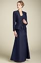 Formal Evening Dress -Mother of Bride & Groom, Wedding, Party, MOB Gown by Sean Collection (7380) NAVY