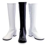 175-Dora, Children's GoGo Boots in Black or White - Perfect for Halloween!
