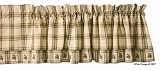 Pine Lodge Pine Cone Embroidered Window Valance