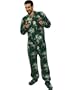 The Official Three Wolf Moon Pajamas - 3 Wolf Moon Footed Pjs with Drop Seat