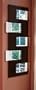 Emile Modern Mirror with 5 Collage and Wenge Frame