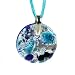 Murano Glass Pendant Jewelry - Mila Blue/Silver Style2