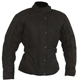 Produkt-Bild: Damen Motorrad Jacke Motorradjacke Schwarz Gr. S bis XL