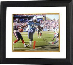 Vince Young signed Tennessee Titans 16x20 Photo Custom Framed TD RUN- Steiner Hologram