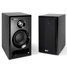KEF C1 Bookshelf Speaker (Pair, Black)