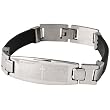 Spanish Lord's Prayer Leather Stainless Steel Bracelet 8" Spanish Lord's Prayer Leather Stainless Steel Bracelet 8"