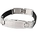 Spanish Lord's Prayer Leather Stainless Steel Bracelet 8"