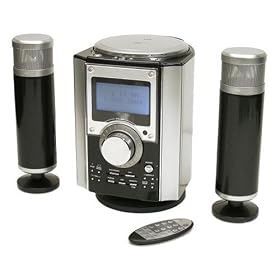 Emerson ES398 Micro Audio System with Removable Personal CD MP3 WMA Player by Emerson