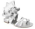 METALLIC ANKLE WRAP TOE STRAP SANDAL