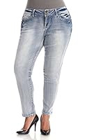 WallFlower Juniors Plus Size Luscious Curvy Skinny Jeans
