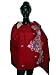 Crewel Embroidery Maroon Wool Wrap Cashmere Pashmina Shawl Throw