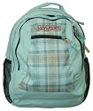 JanSport Essence II laptop rucksack in Acapulco Blue Tartan