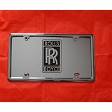 ROLLS ROYCE MIRROR LICENSE PLATE W FREE CHROME FRAME by Unknown