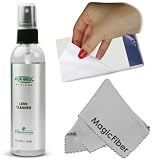 4 oz. Purosol All Natural Optical Lens and LCD Cleaner (Mist Spray Bottle) + 50 Sheets Camera Lens Tissue Paper + MagicFiber Microfiber Cleaning Cloth
