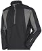 Sunice Men's Wicklow X2O Long Sleeve Windshirt, Black/Shadow, Large