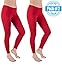 Sexy Basics Womens Ultra Soft Cotton Stretch Full Length Footless Leggings Skinny Pant Tights | Multi Packs & Colors