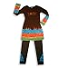 Apparel : Rubbies - Girls Long Sleeve Tie Dye Pant Set, Brown