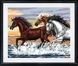 Plaid 21703 Paint By Number Kit, Mesa Horses, 16-Inch by 20-Inch