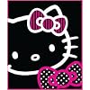Hello Kitty Black Outline Fleece Blanket