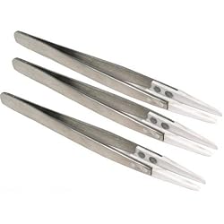 3 Fiber Tipped Tweezers Beading Glass Bead Tool