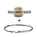 Alternating Gold Silver Ornament Black Fashion title=