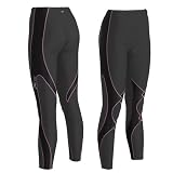  : CW-X Women's Insulator Expert Tights,Black/Pink,Medium