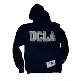 Navy Champion UCLA Bruins Hooded Sweatshirt wiith Sky Blue and Gold Stitched Lettering